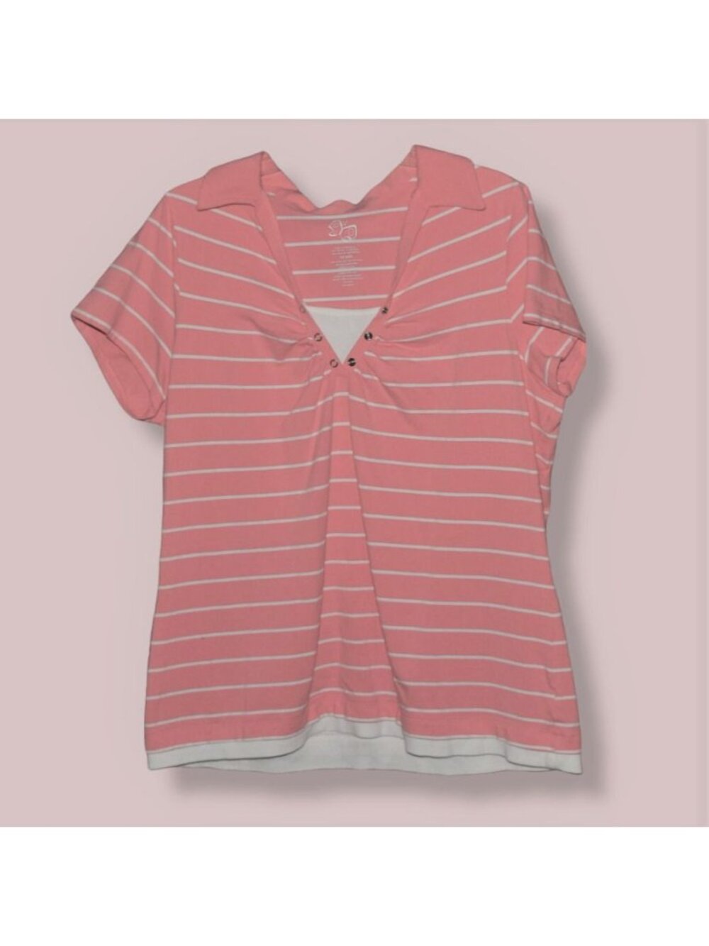 Women's Sz 18/20W Striped Blouse Shirt